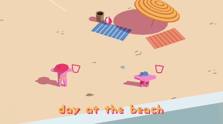 day at the beach